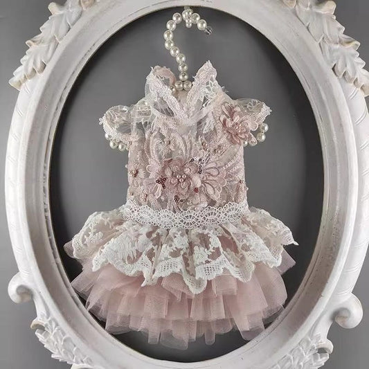 Summer Lace Embroidery Princess Garden Dress